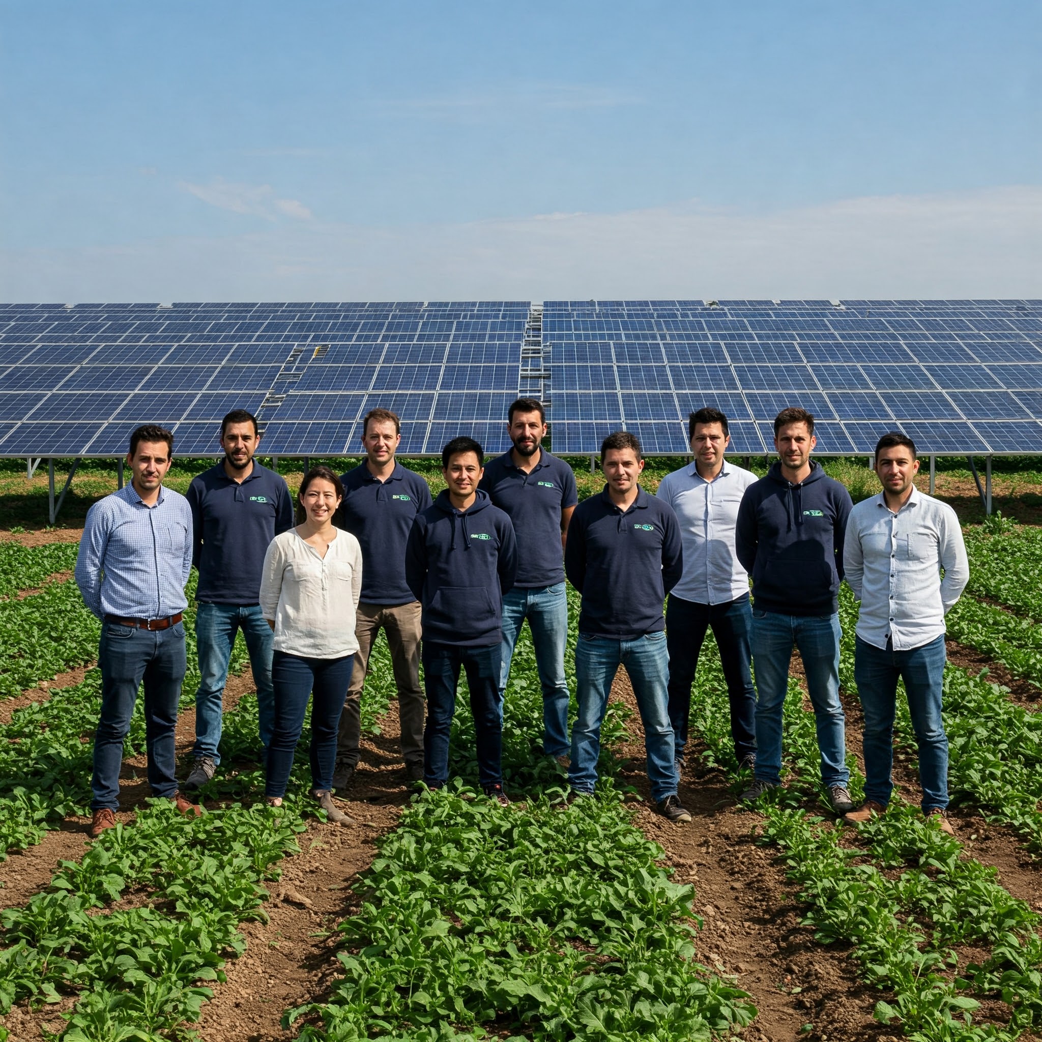 Bâtiment agricole avec panneaux solaires
