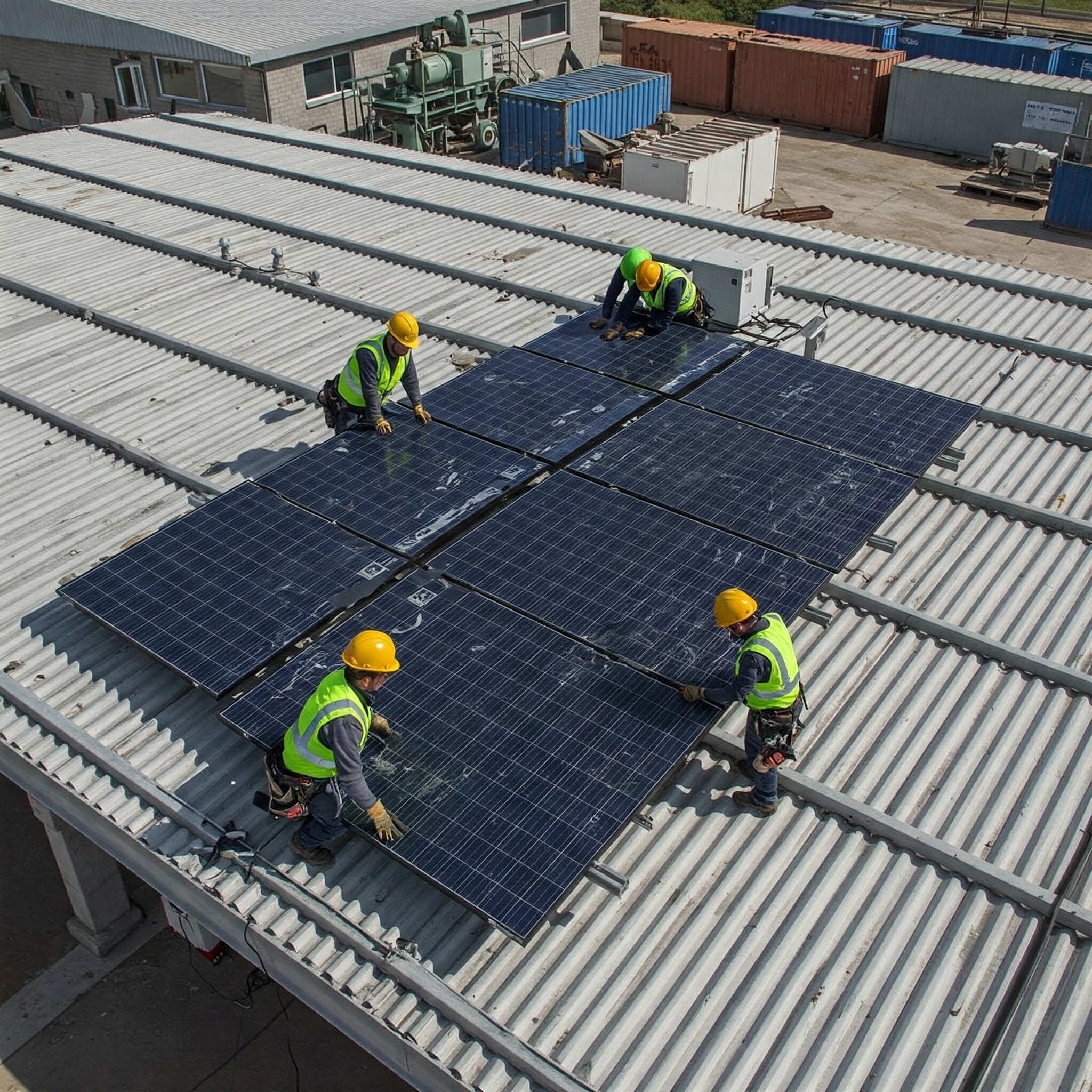 Centrale solaire industrielle